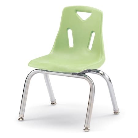Jonti-Craft Berries Stacking Chair with Chrome-Plated Legs, 12 in. Ht, Key Lime 8142JC1130